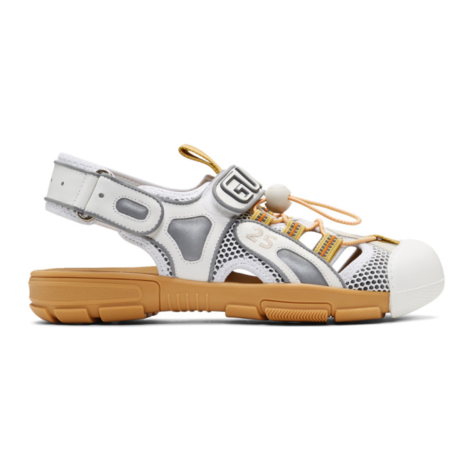 Gucci White Tinsel Sandals | The 