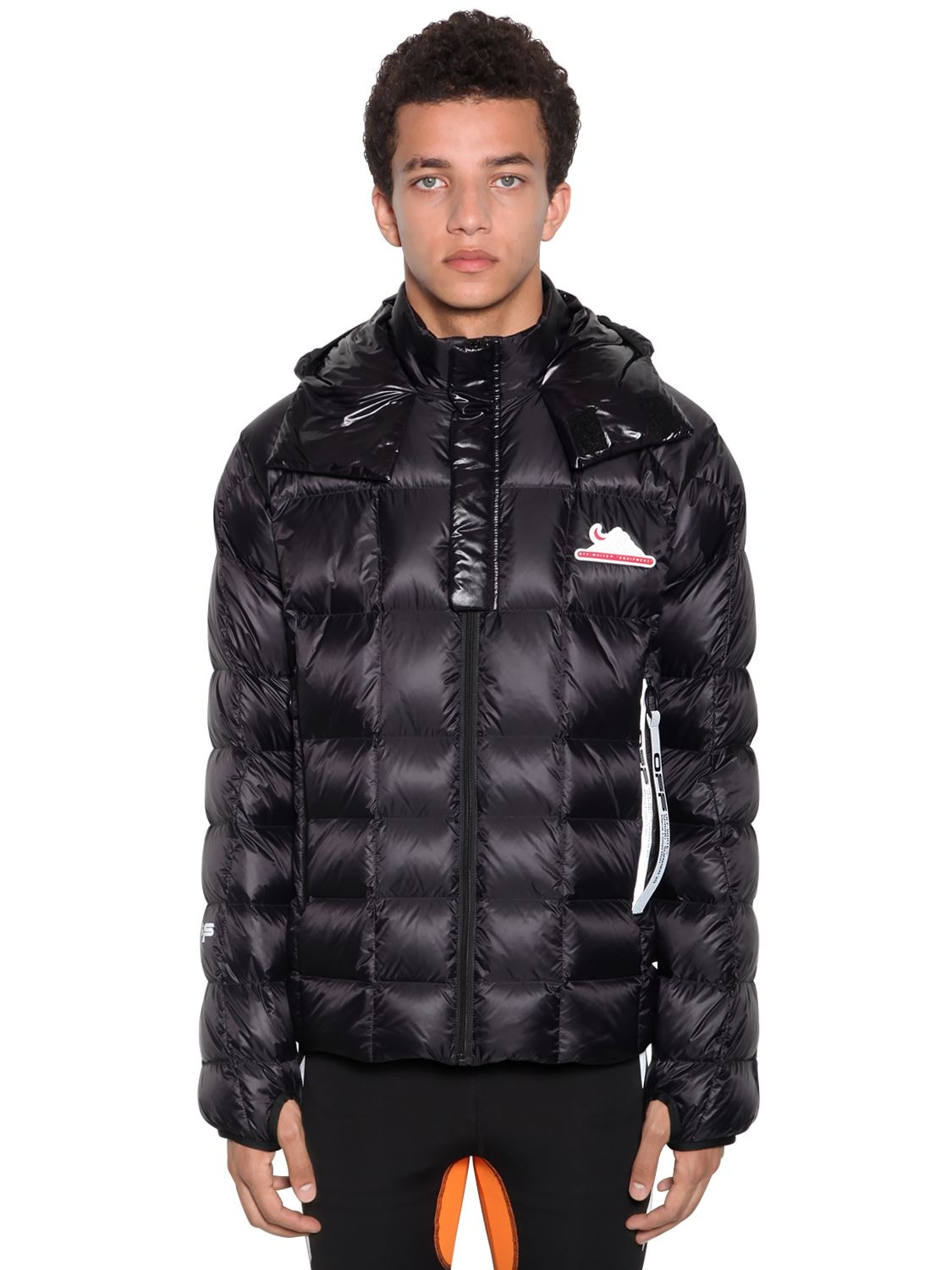 Logo Print Packable Tech  Down  Jacket  The Fashionisto