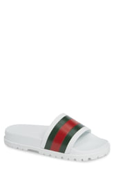 mens white gucci slides