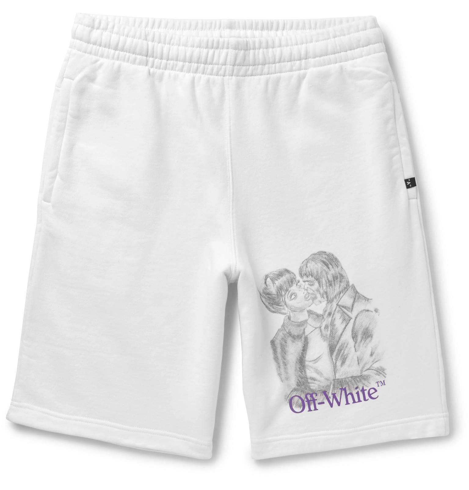 white jersey shorts mens