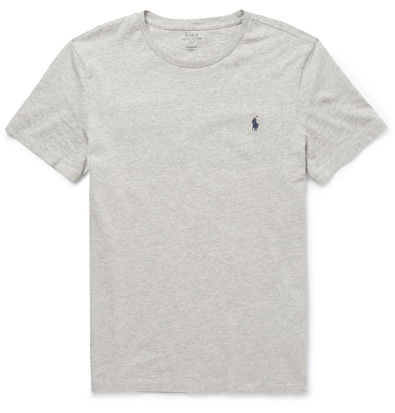 Polo Ralph Lauren - Slim-Fit Cotton-Jersey T-Shirt - Men - Gray | The ...
