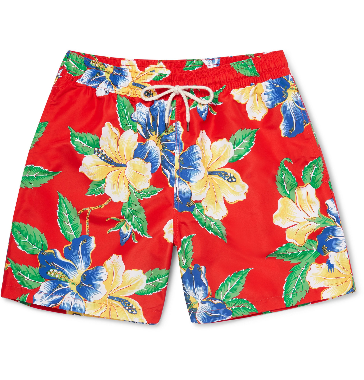 polo shorts red
