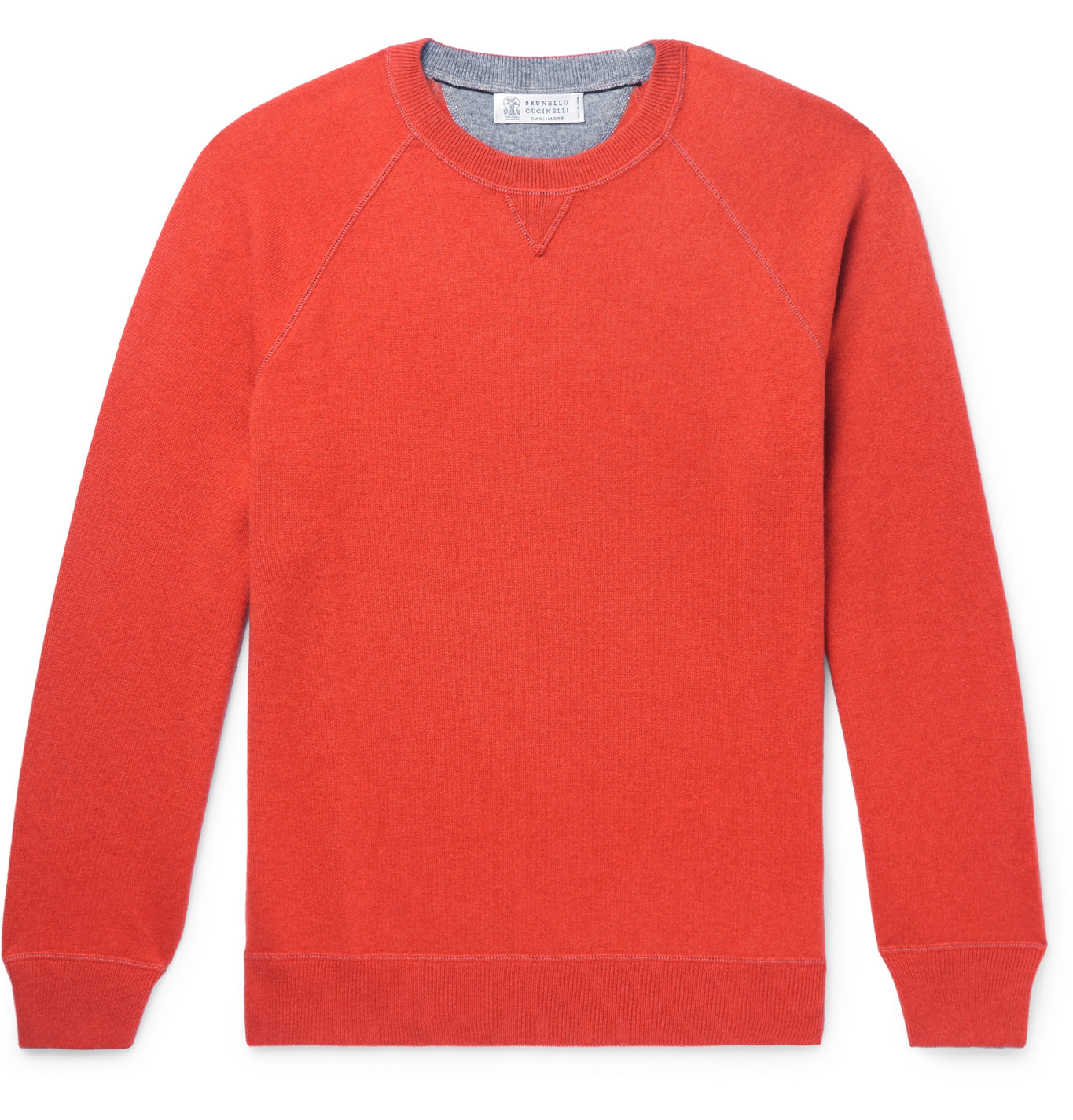 Brunello Cucinelli - Cashmere Sweater - Men - Orange | The Fashionisto