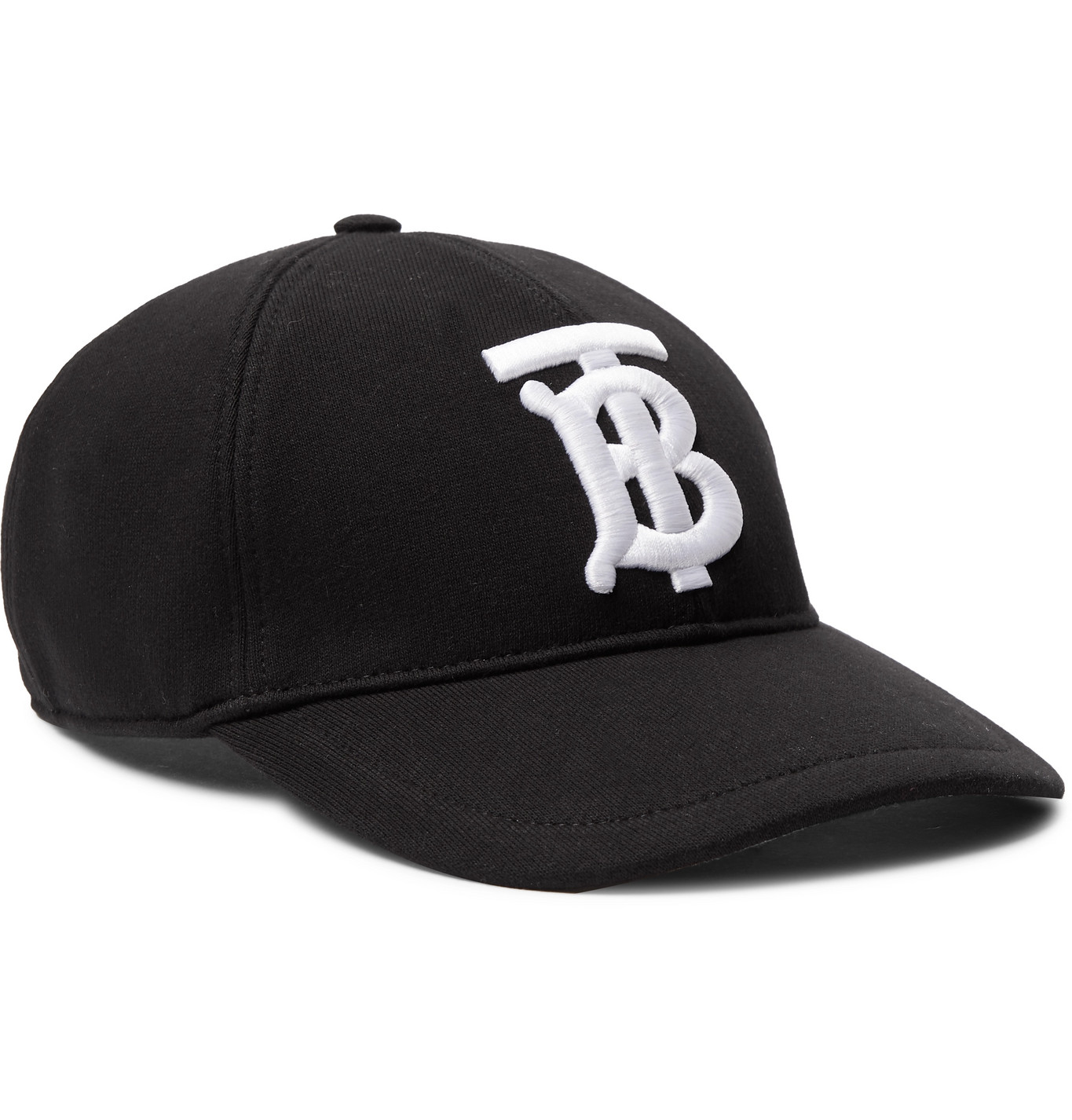 Burberry - Logo-Embroidered Cotton-Twill Baseball Cap - Men - Black ...
