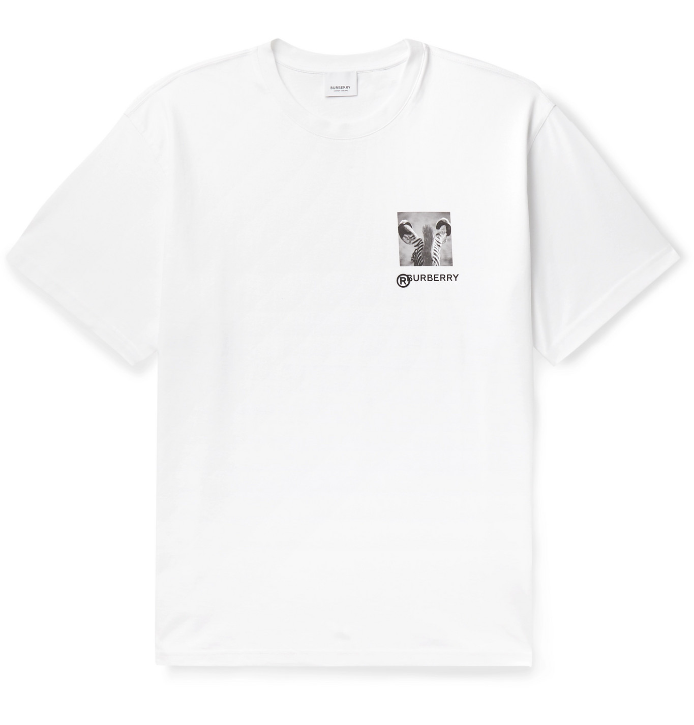 Burberry - Printed Cotton-Jersey T-Shirt - Men - White | The Fashionisto