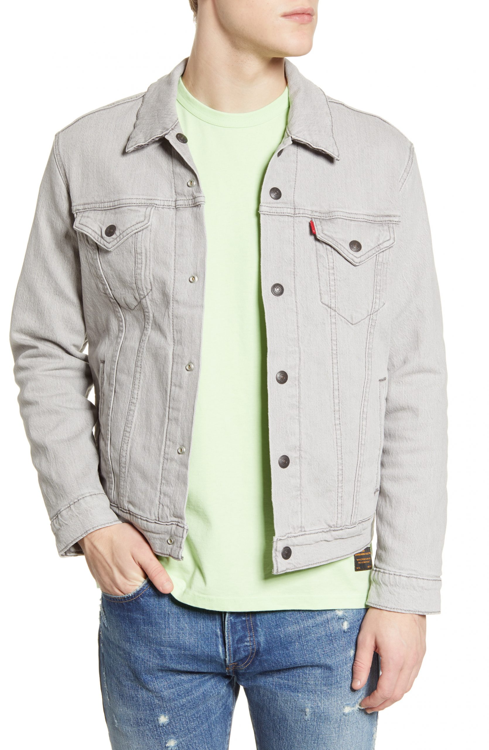 gray levis jacket