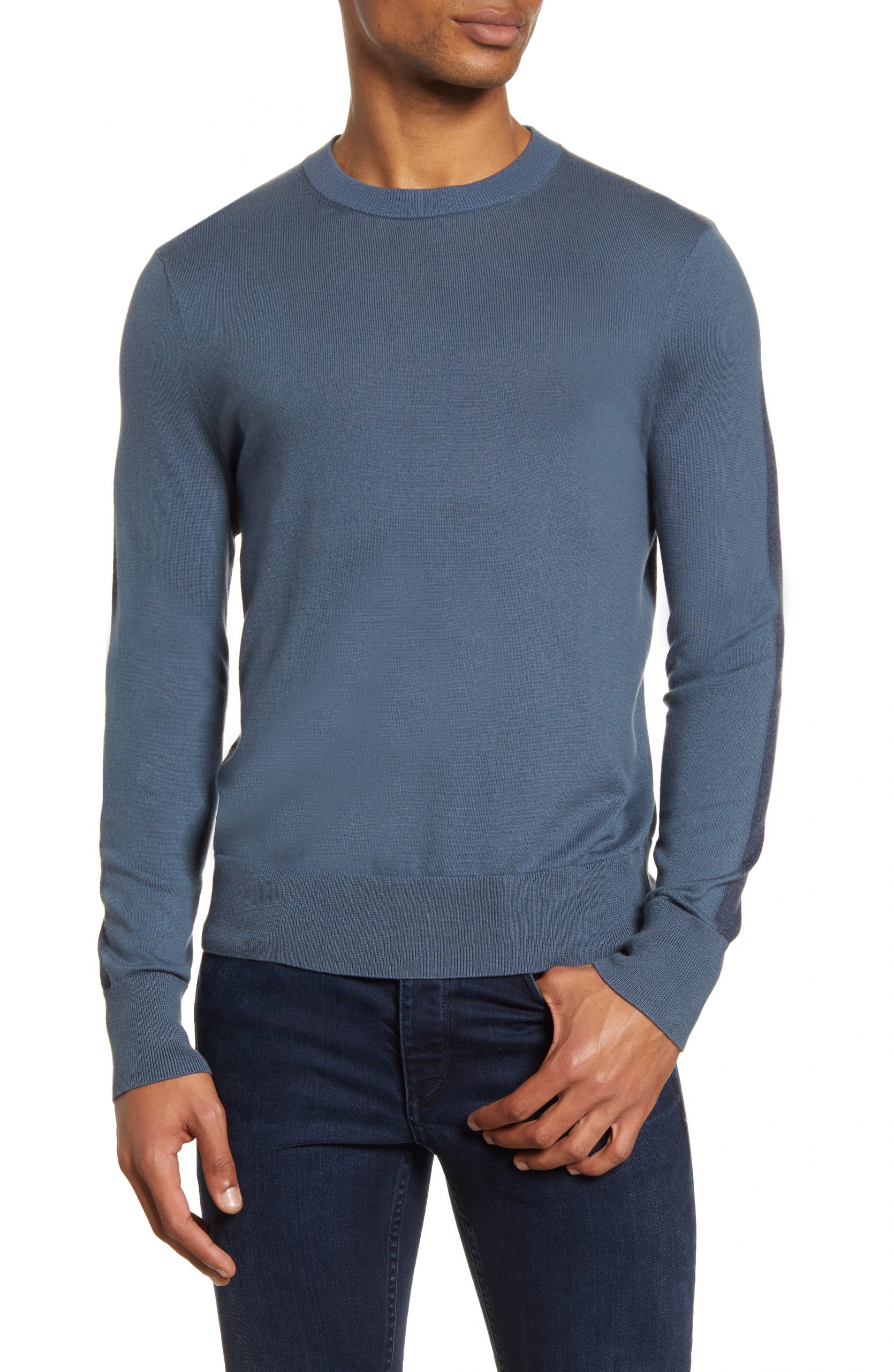 Men’s Rag & Bone Barrow Colorblock Sweater, Size Medium - Blue | The ...