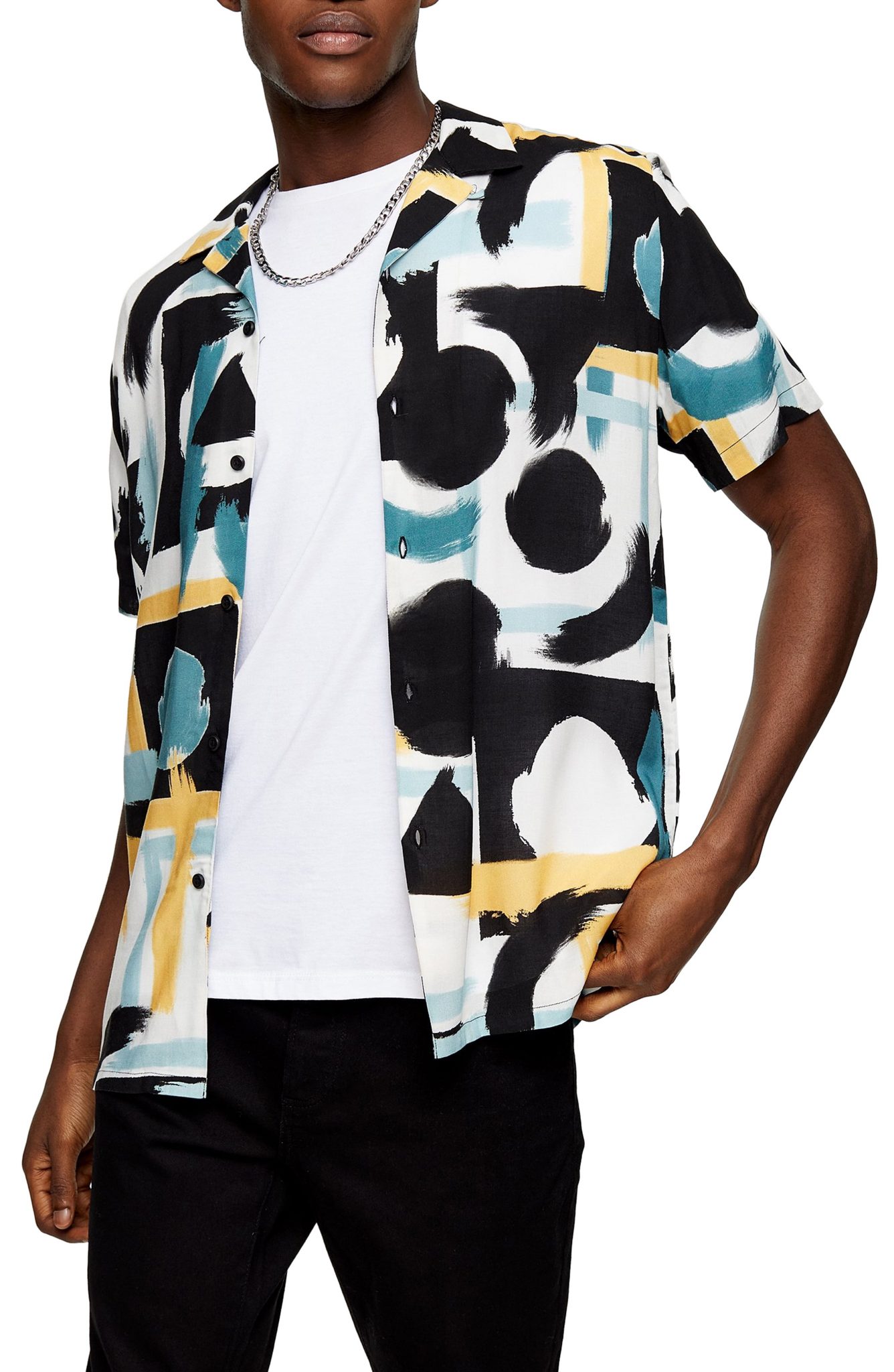 topman abstract shirt