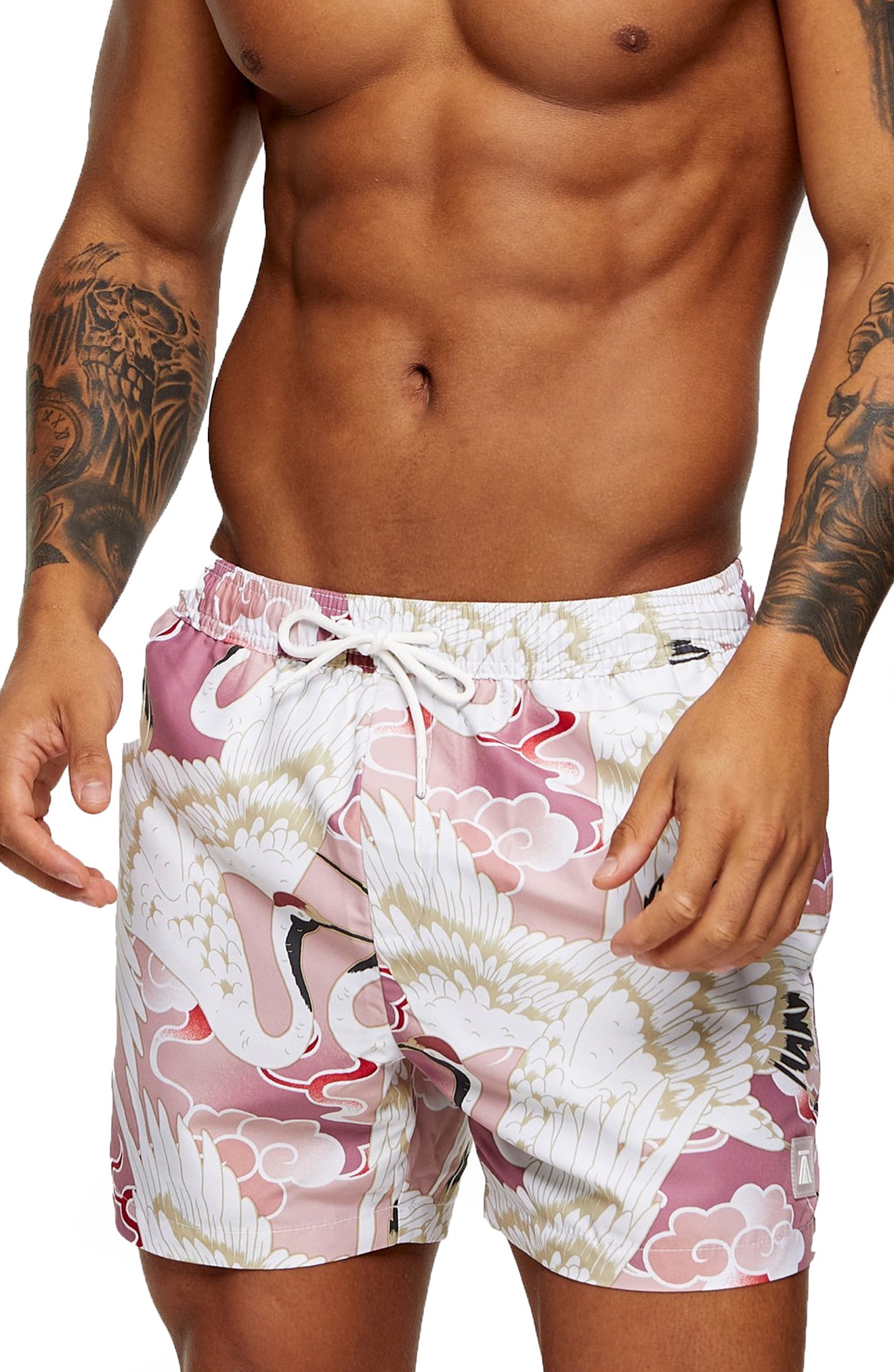 men's bright colored swim trunks