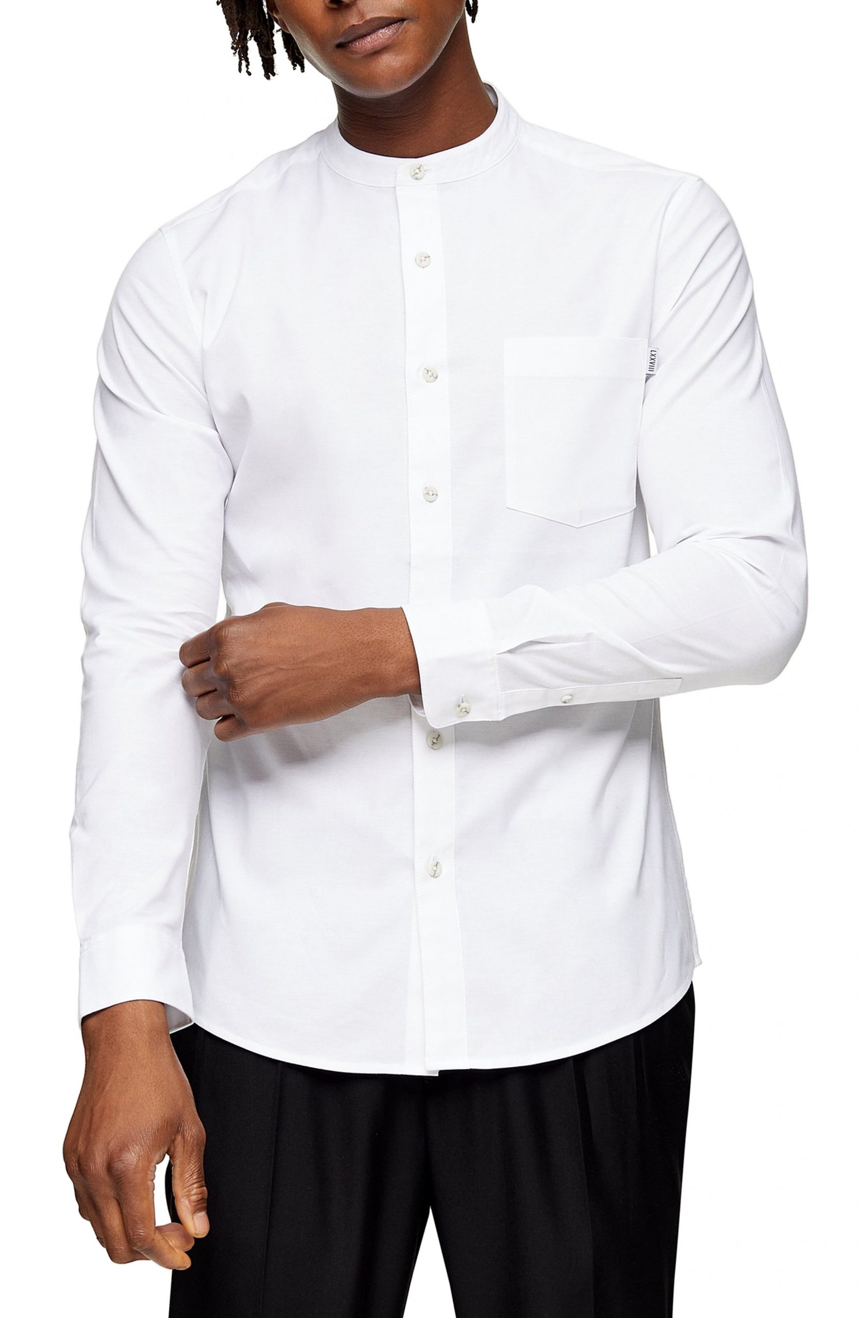 white button up oxford shirt