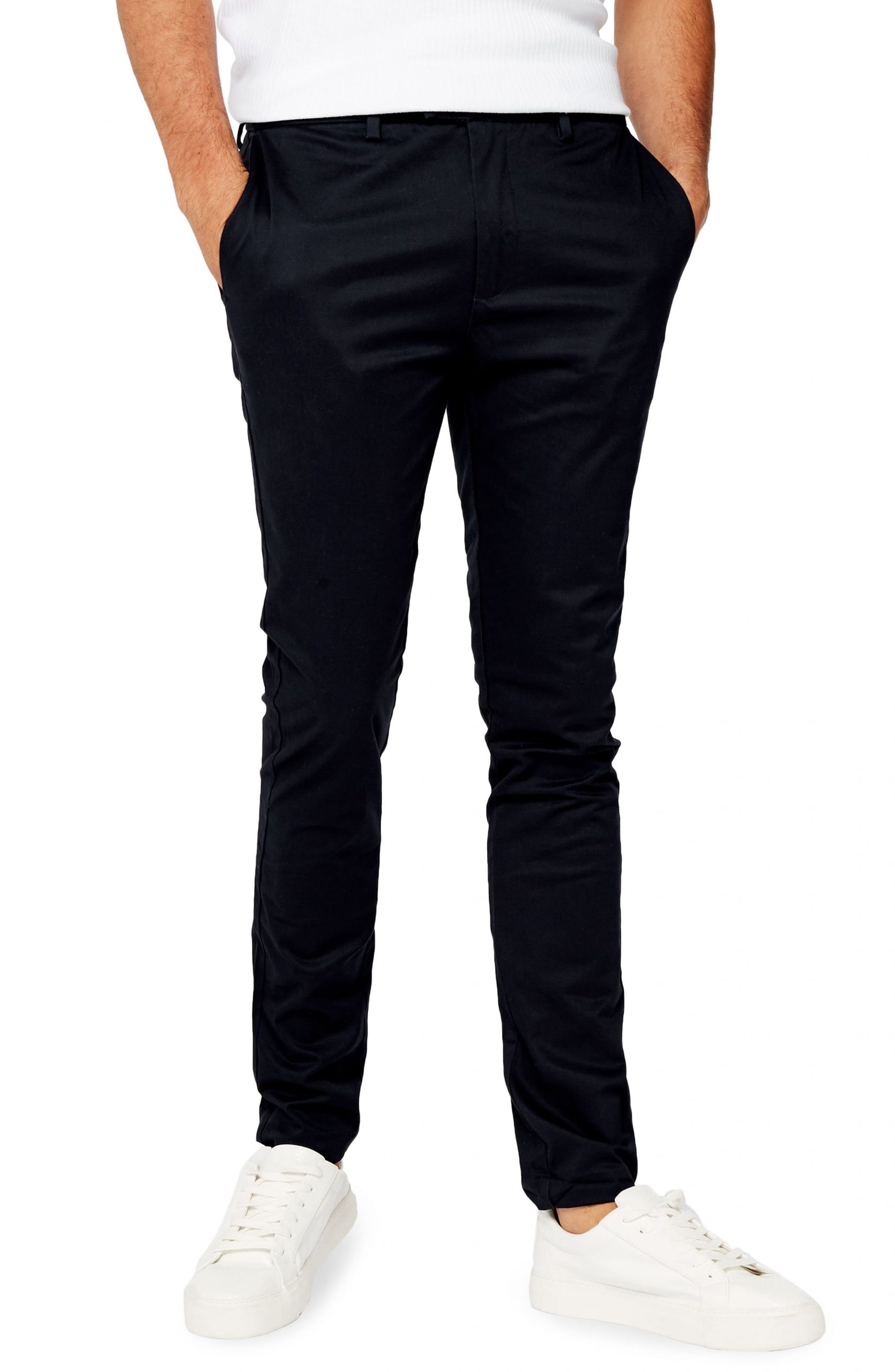 Men’s Topman Smart Skinny Fit Chino Pants, Size 30 x 34 - Blue | The ...