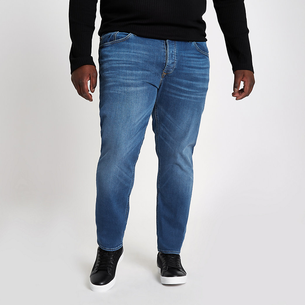 mens big and tall slim fit jeans