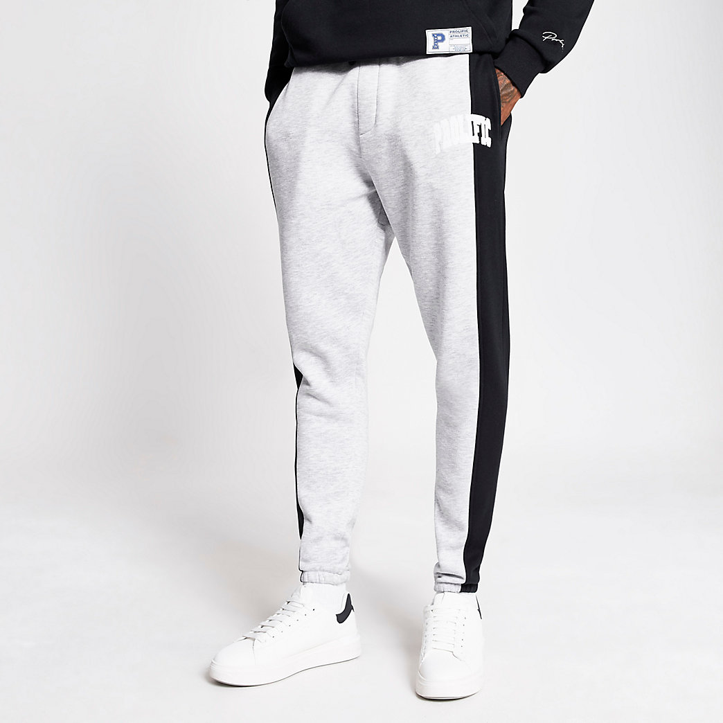 river island grey joggers