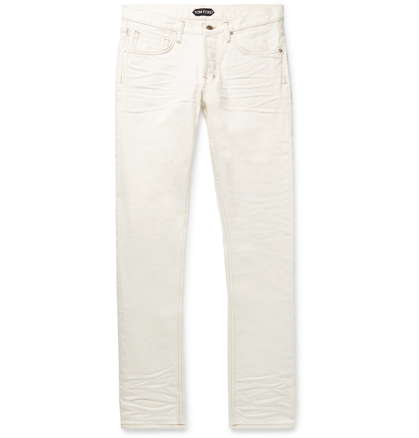 TOM FORD - Slim-Fit Denim Jeans - Men - White | The Fashionisto