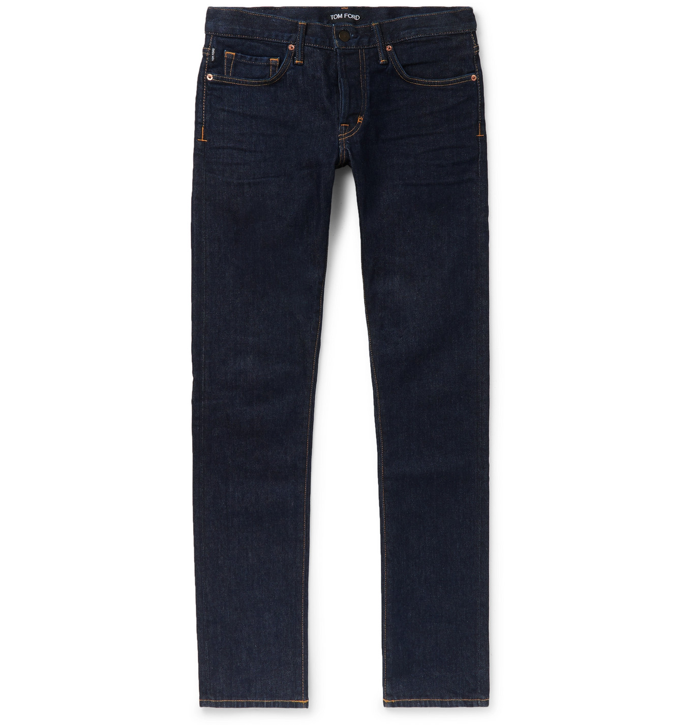 TOM FORD - Slim-Fit Stretch-Denim Jeans - Men - Blue | The Fashionisto