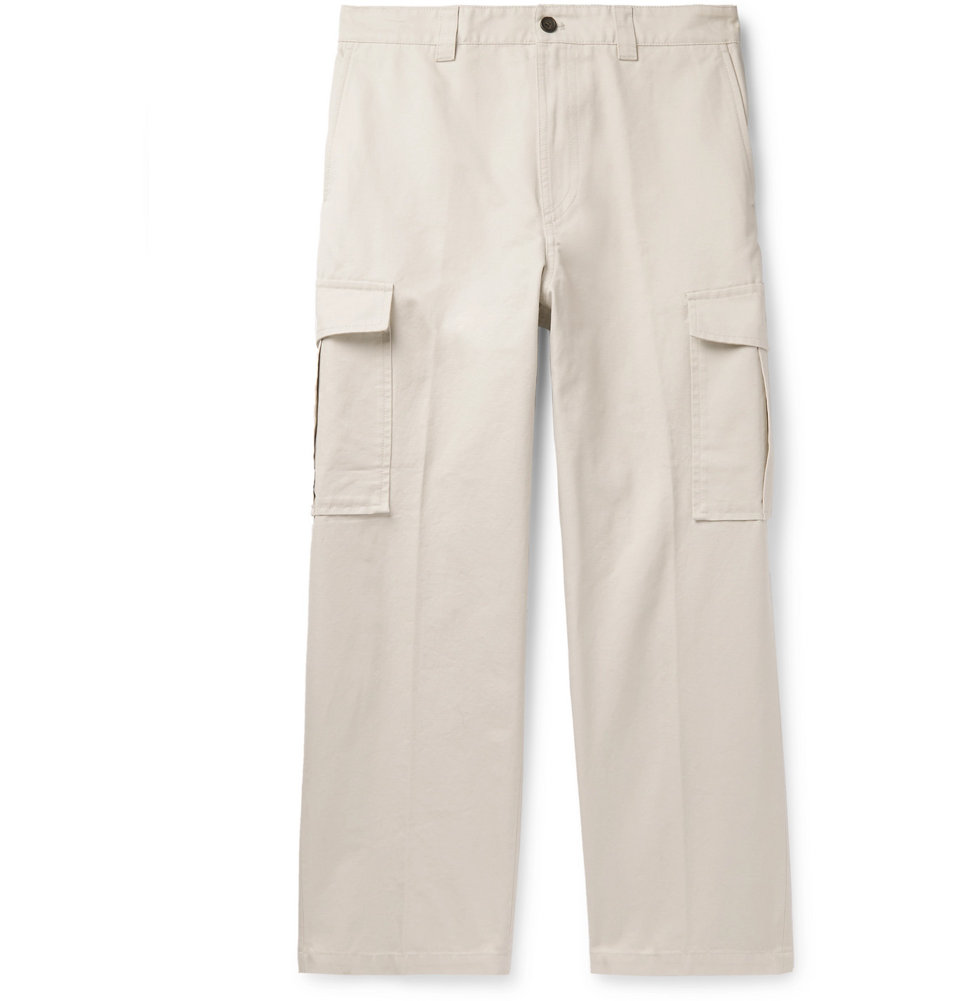 Acne Studios - Cotton-Canvas Cargo Trousers - Men - Neutrals | The ...