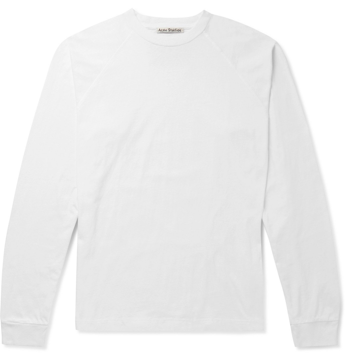 Acne Studios - Logo-Appliquéd Cotton-Jersey T-Shirt - Men - White | The ...