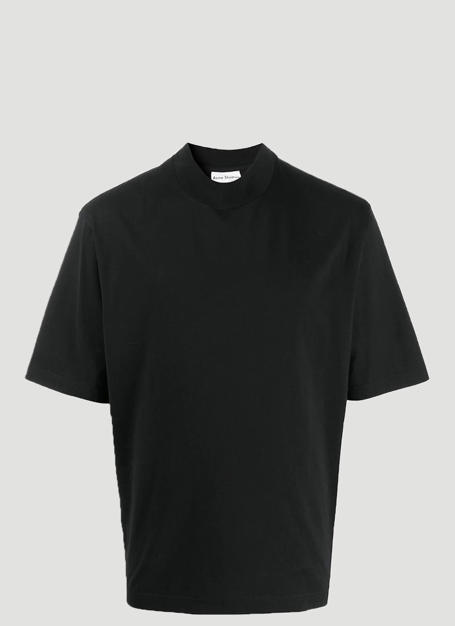 Download Acne Studios Mock Neck T-shirt in Black size L | The ...