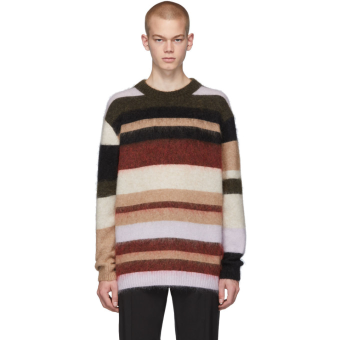 Acne Studios Multicolor Oversized Striped Sweater | The Fashionisto