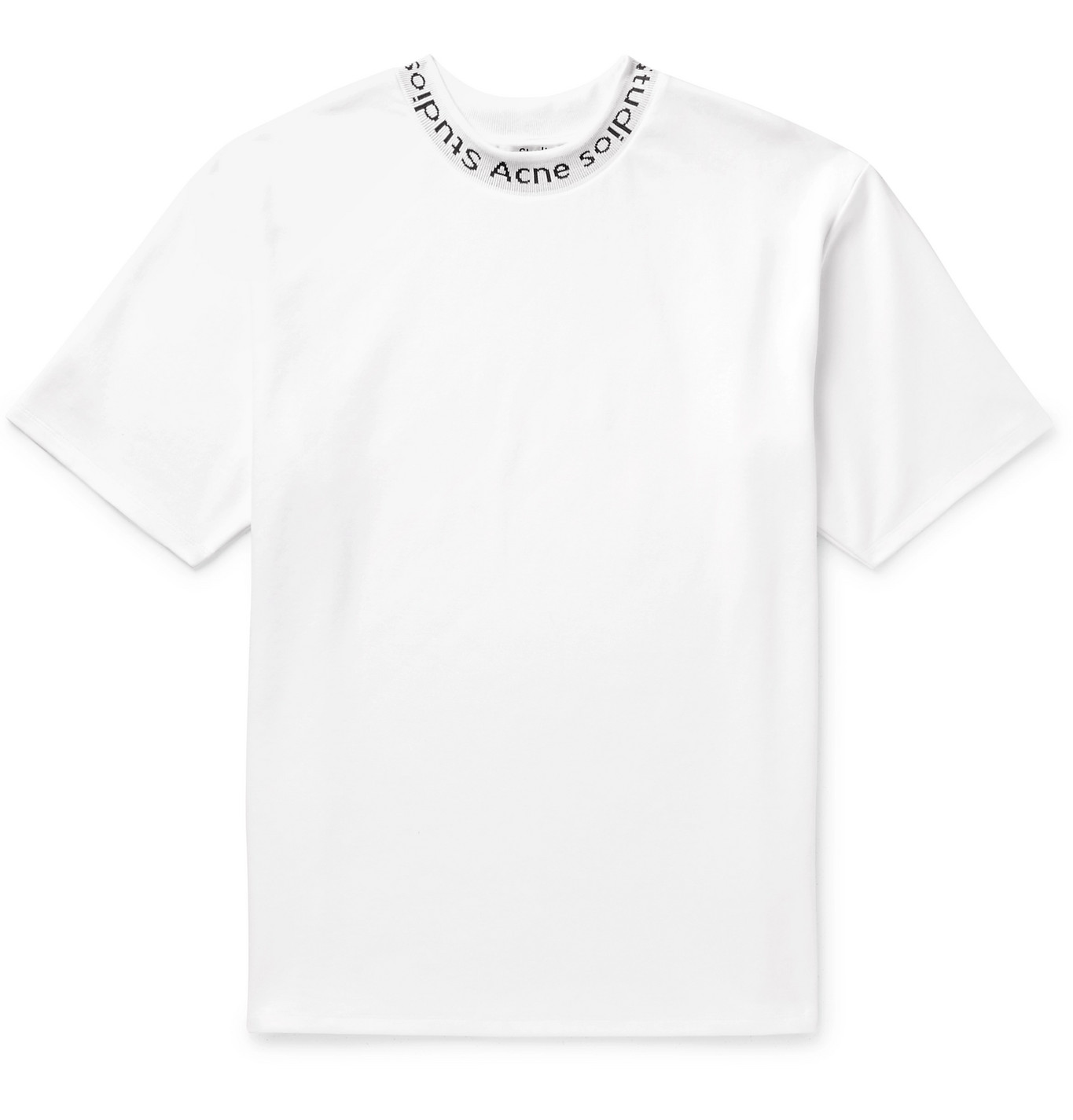 Acne Studios - Navid Stretch-Jersey T-Shirt - Men - White | The Fashionisto