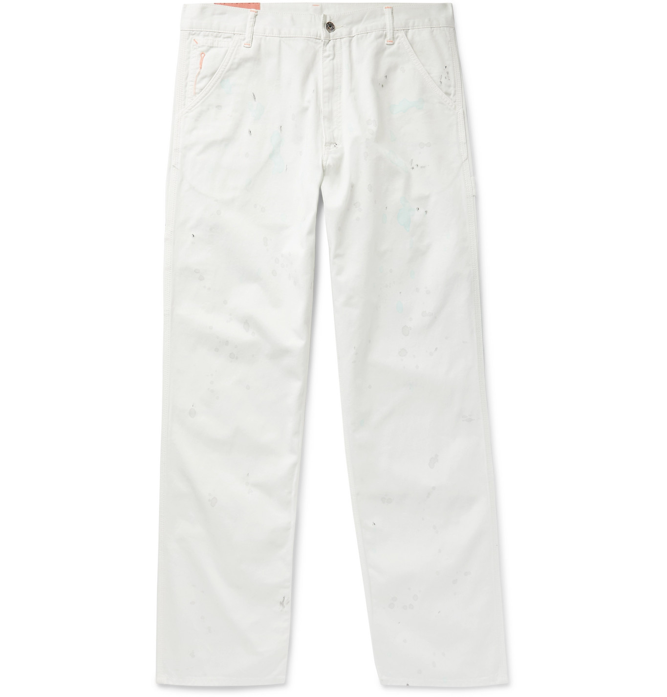 mens white cotton trousers