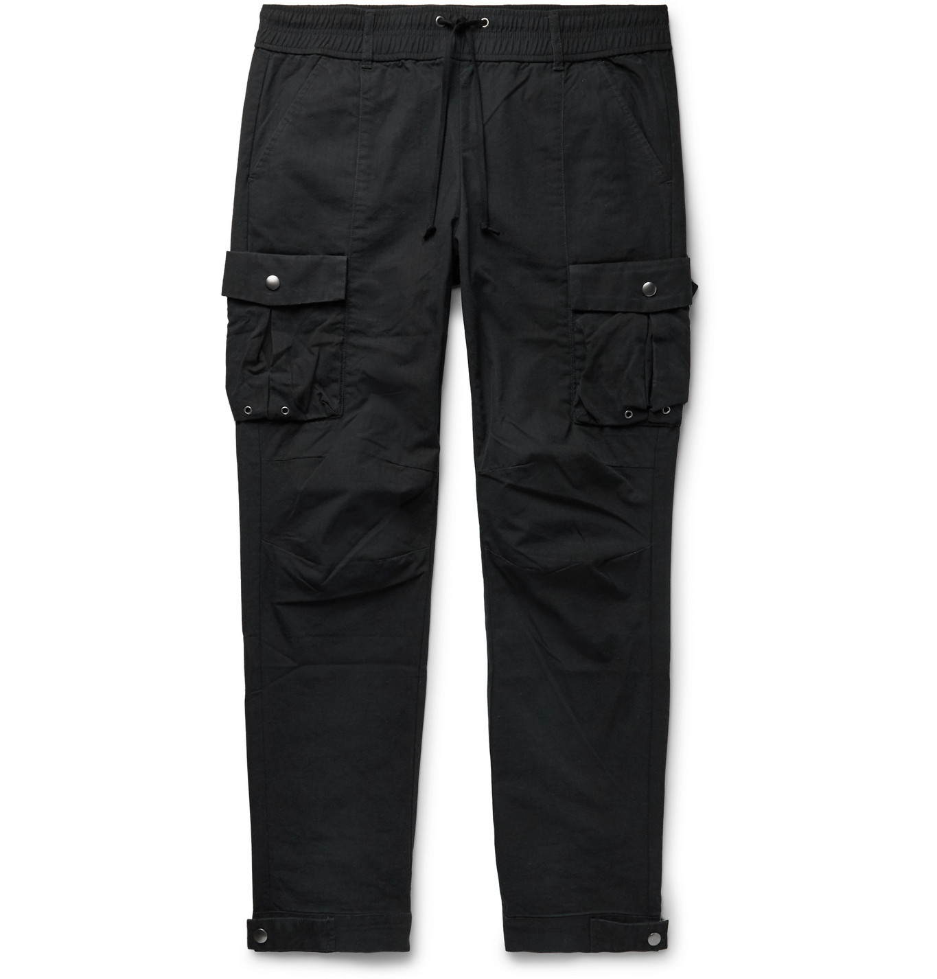 skinny black cargo trousers