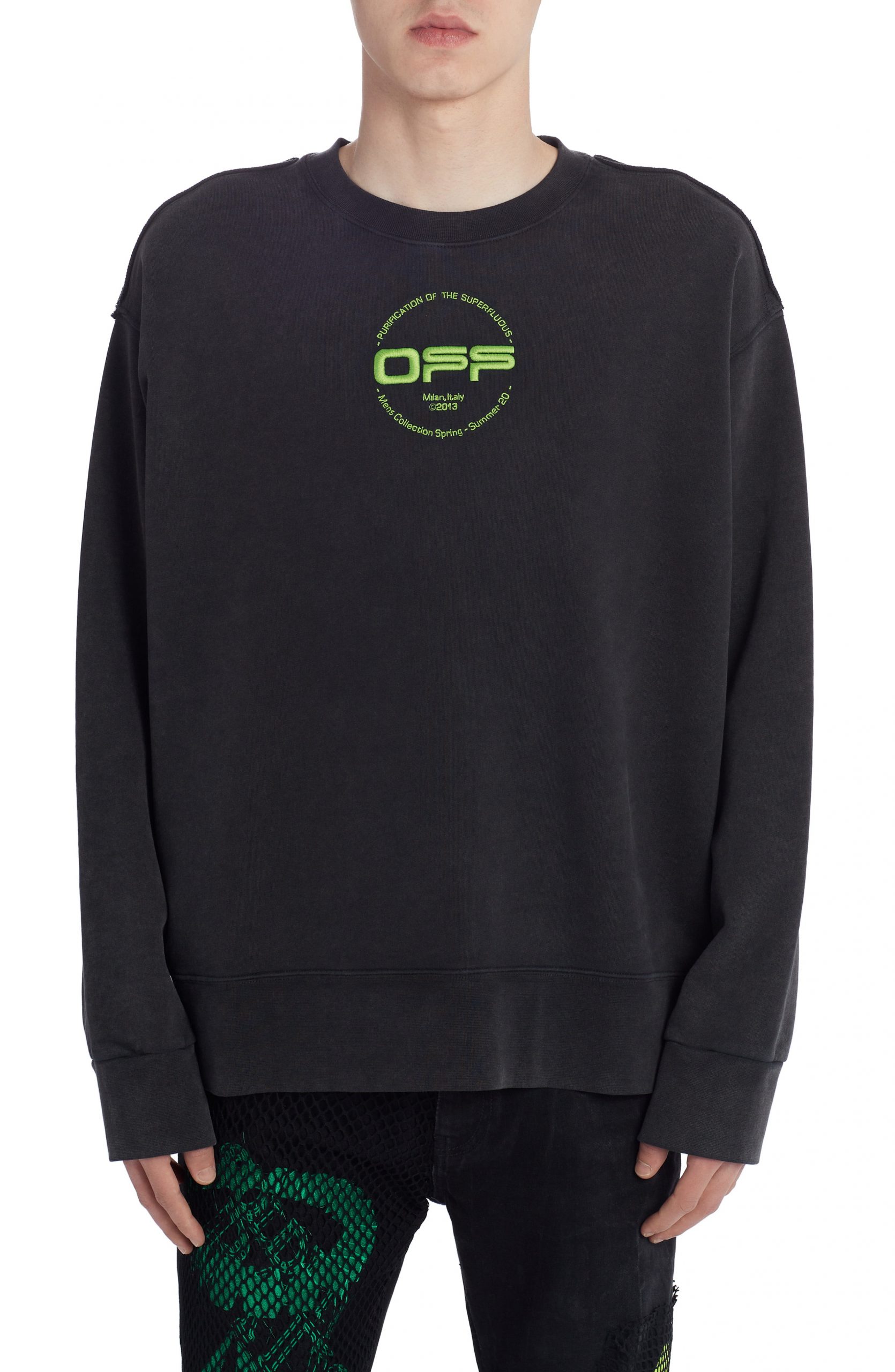 off white logo sweatshirt