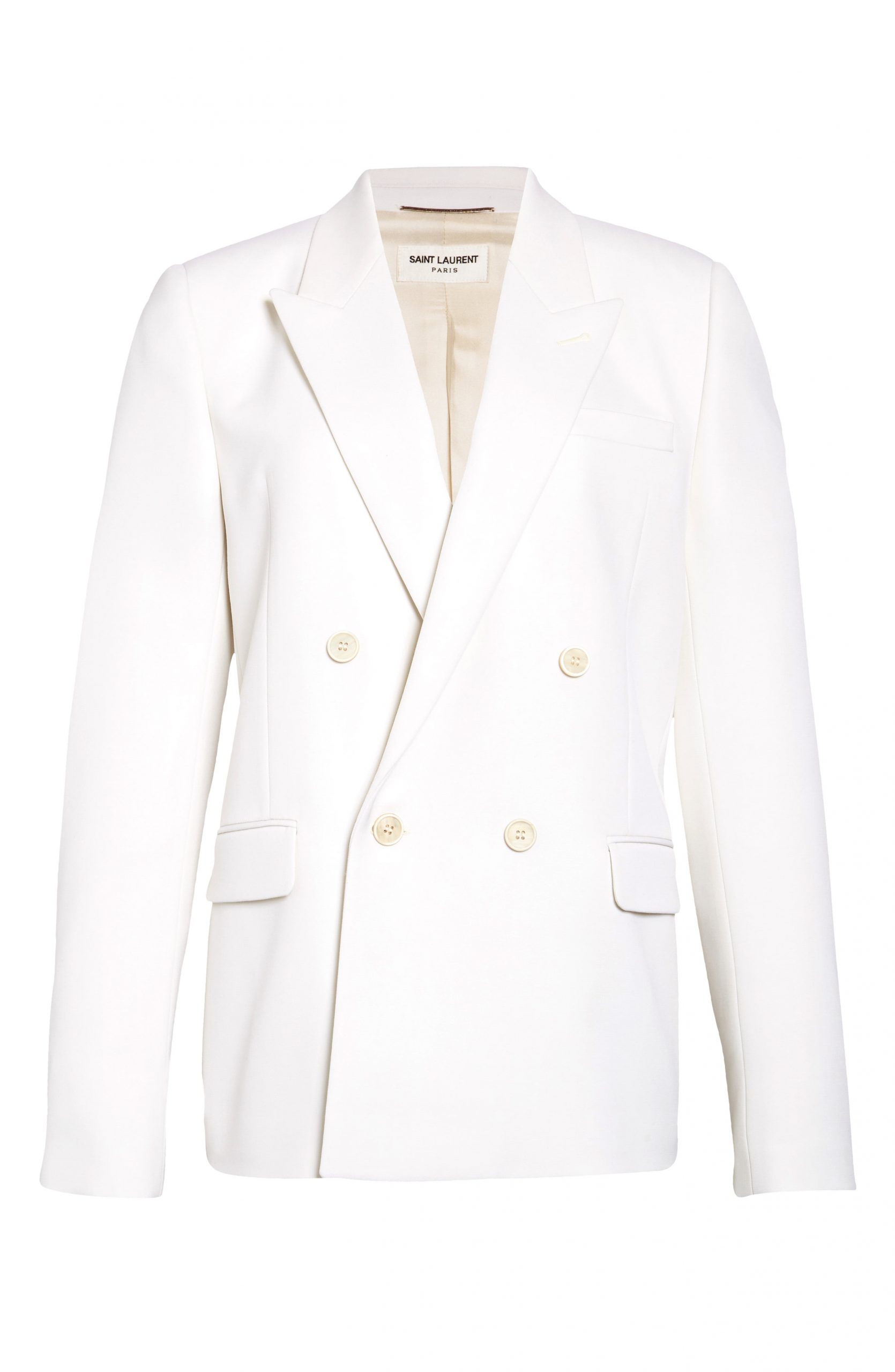 white wool jacket