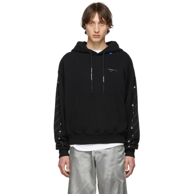 black and silver hoodie