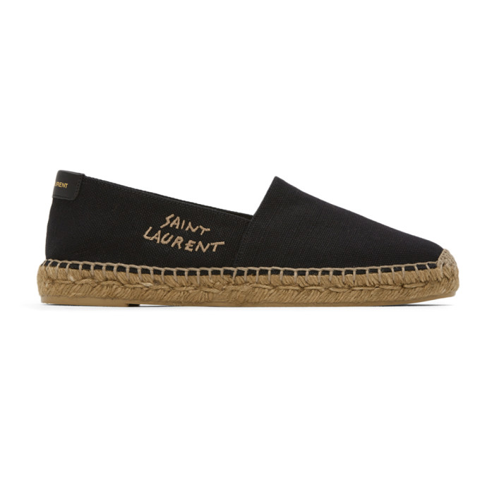 saint laurent black espadrilles