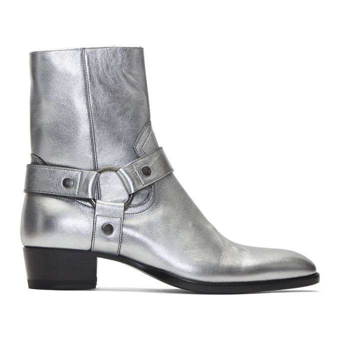 saint laurent wyatt ankle boots