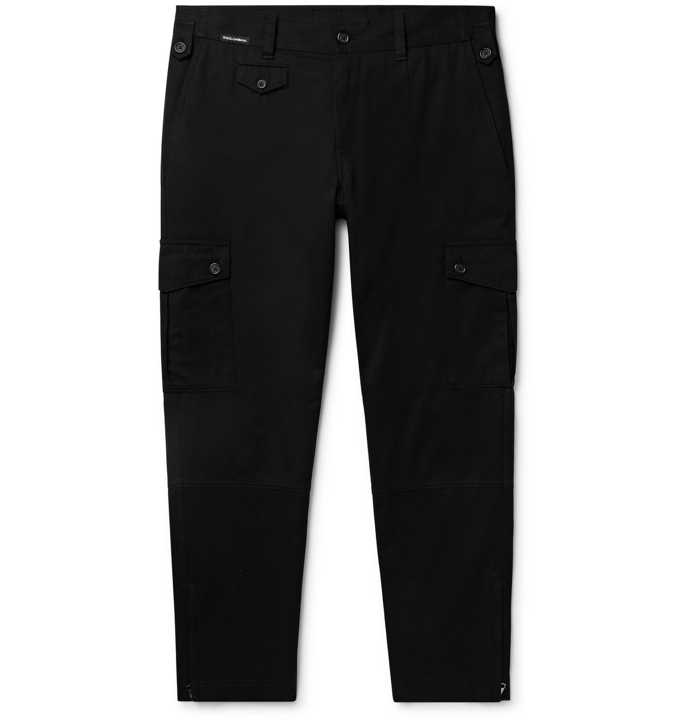 mens slim fit black cargo trousers