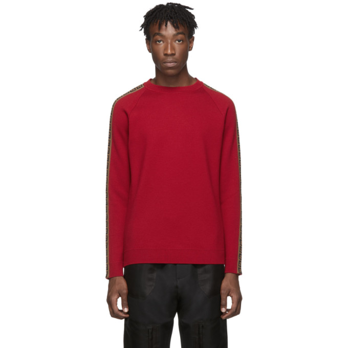 Fendi Red Forever Fendi Side Stripe Sweater | The Fashionisto