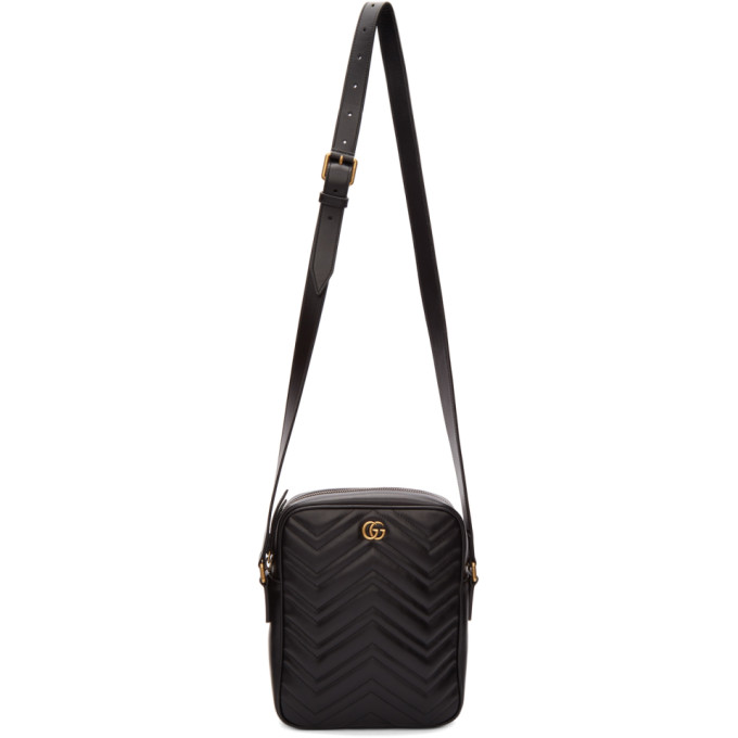 gucci black gg marmont bag