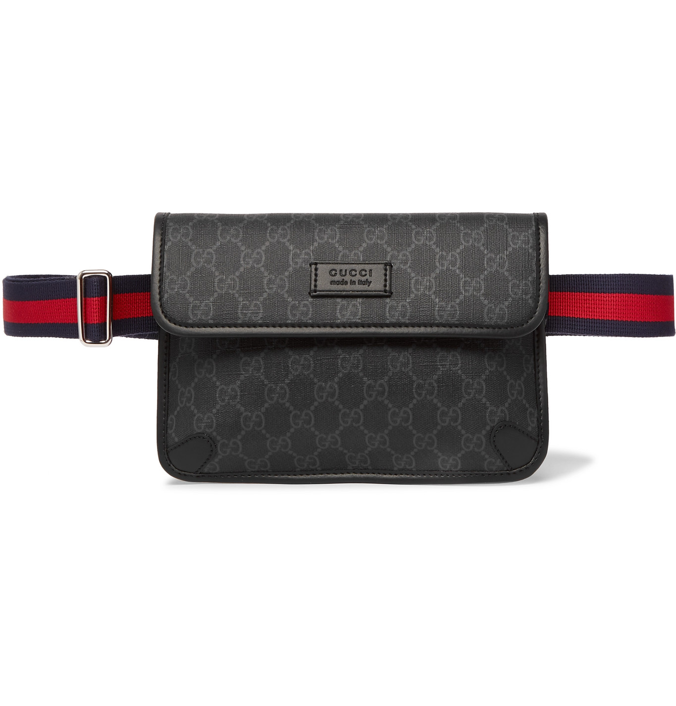 Gucci - Leather-Trimmed Monogrammed 