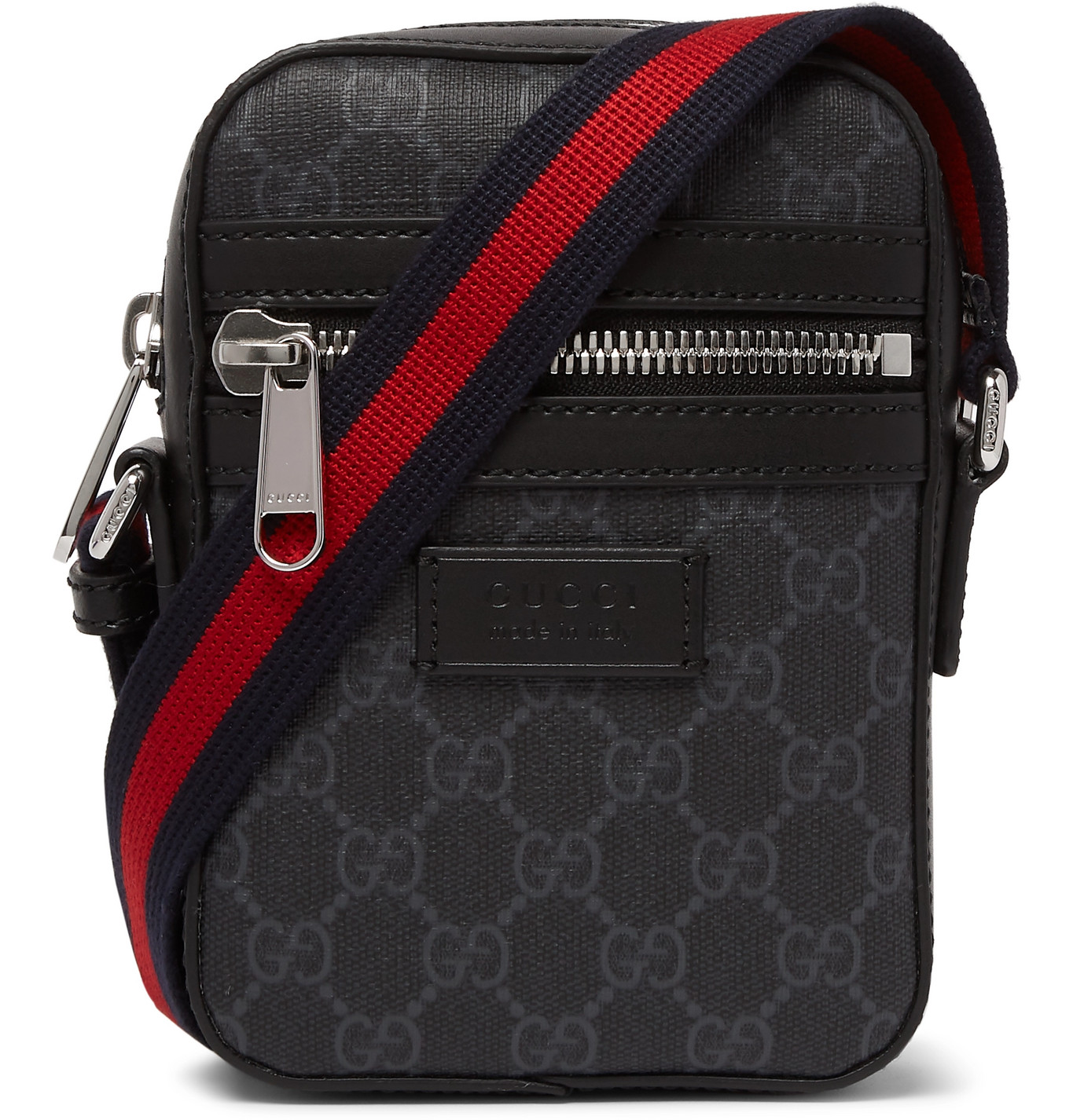 Gucci - Leather-Trimmed Monogrammed 