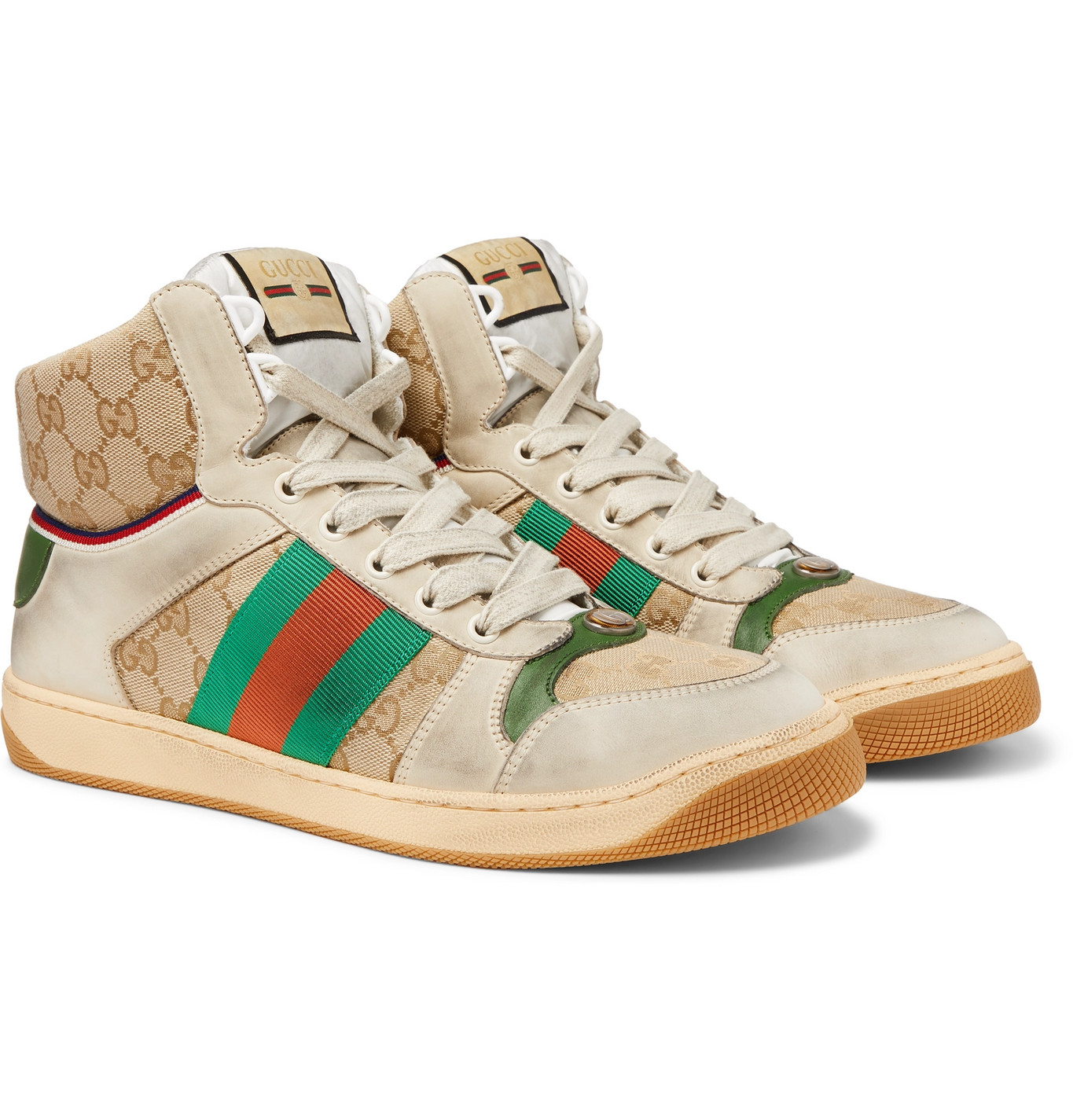 gucci pre distressed shoes