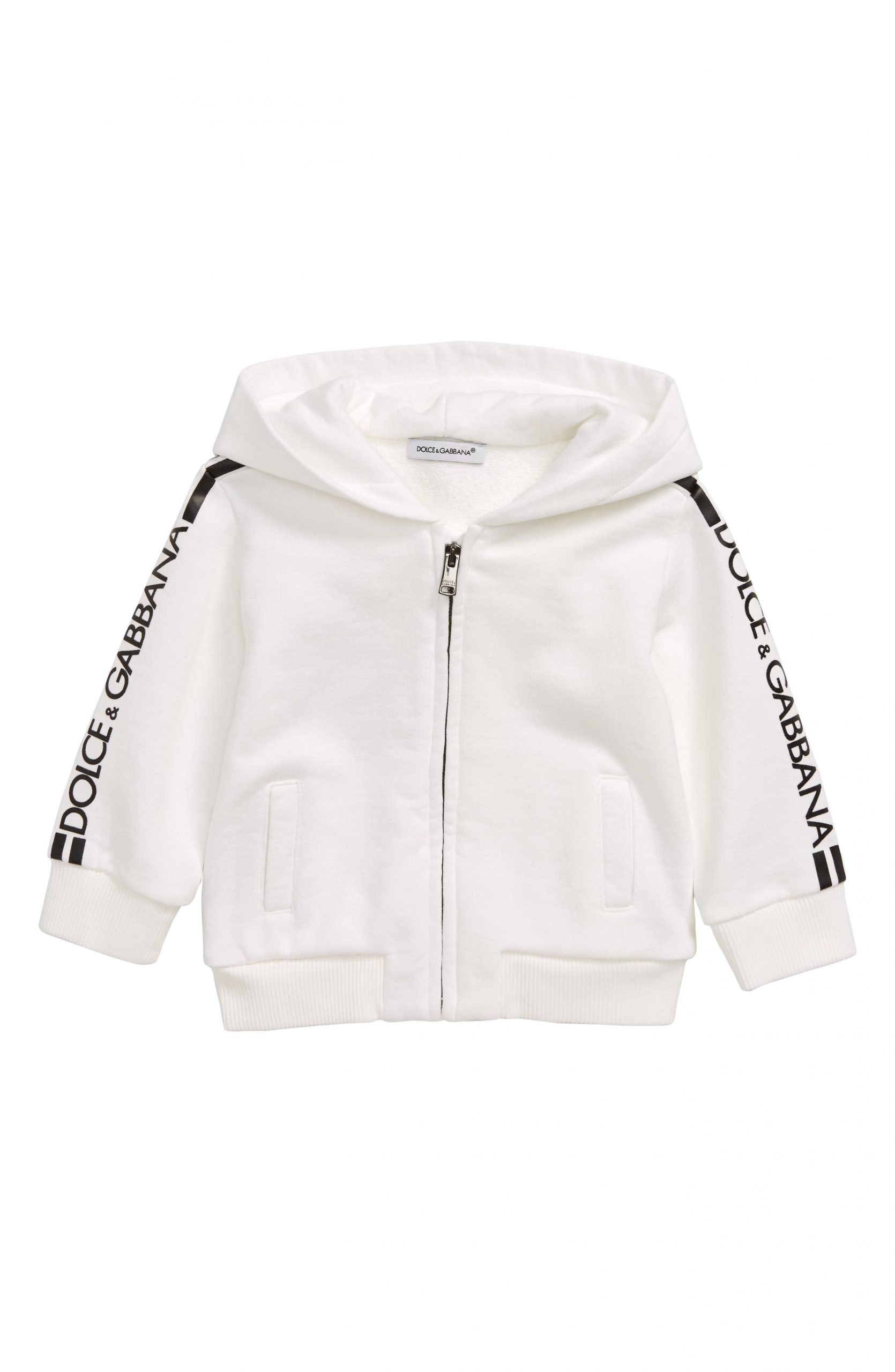 infant white hoodie
