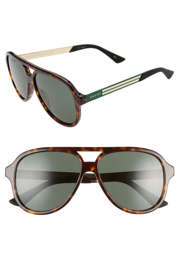 gucci 59mm square sunglasses