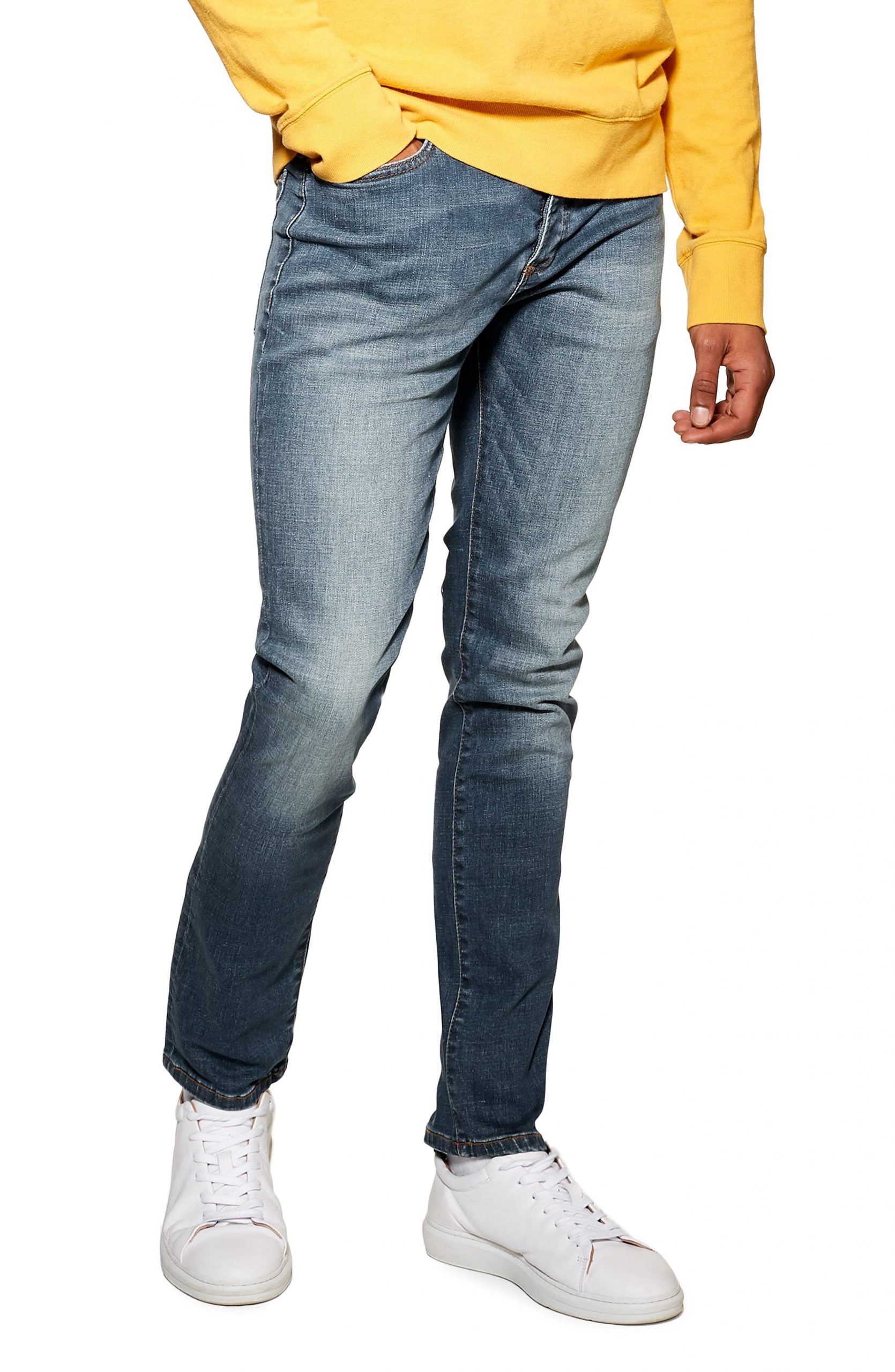 Men S Topman Rainer Slim Fit Jeans Size 30 X 32 Blue The Fashionisto