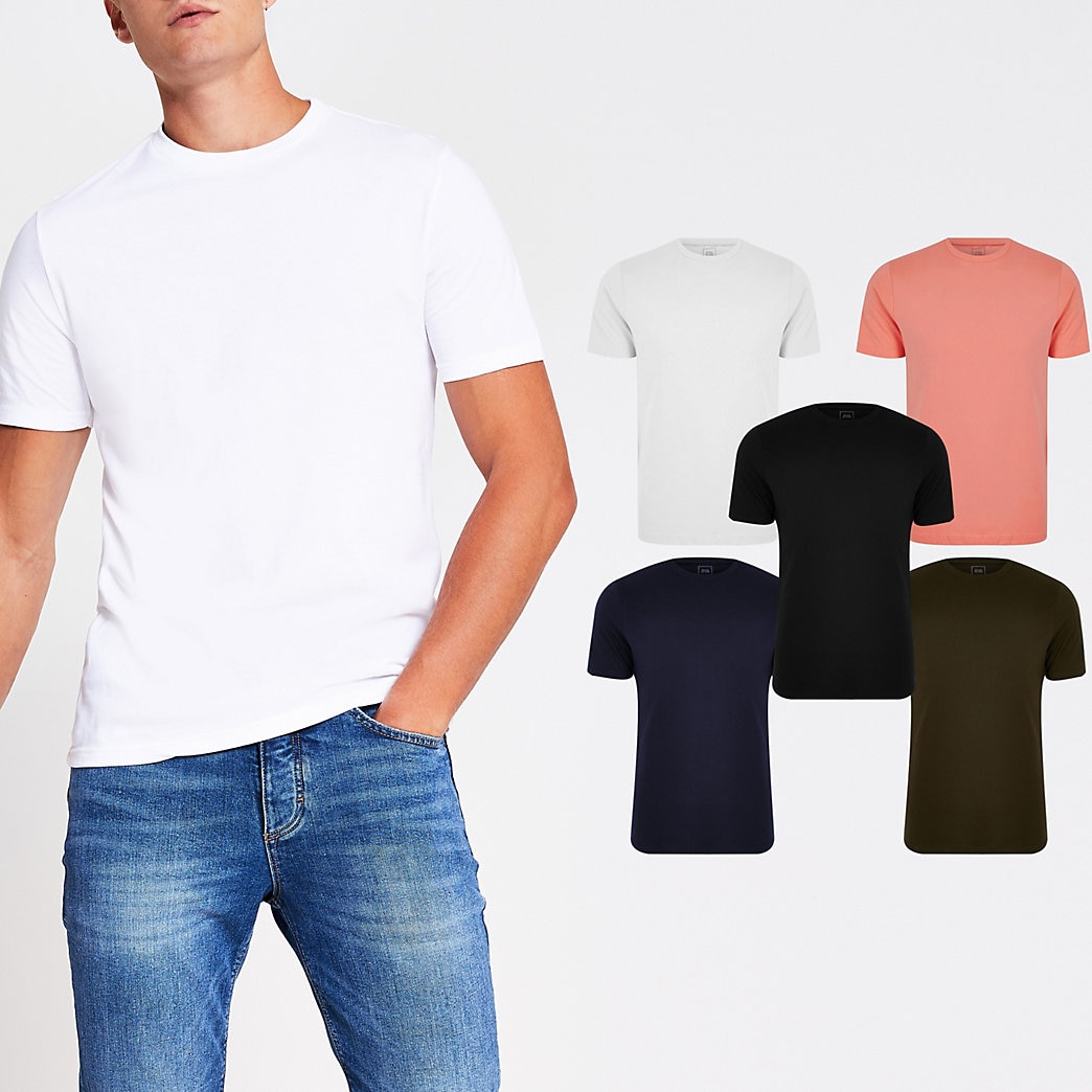 100 cotton slim fit t shirts