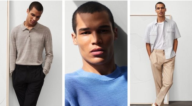 Model Terrence Moore sports chic looks from Club Monaco.