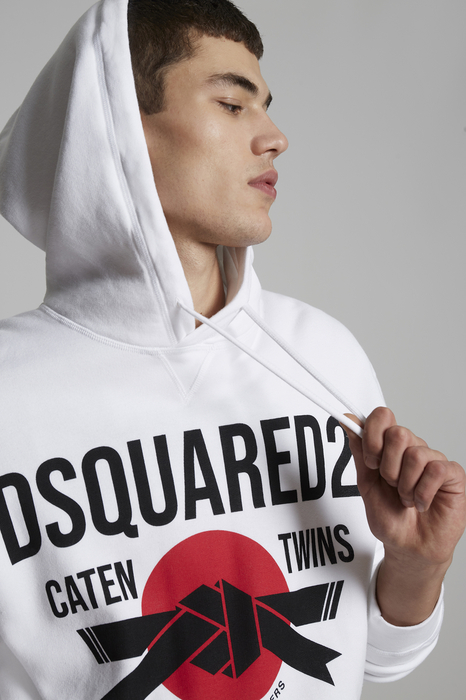 DSQUARED2 Men Sweatshirt White Size M 100% Cotton | The Fashionisto