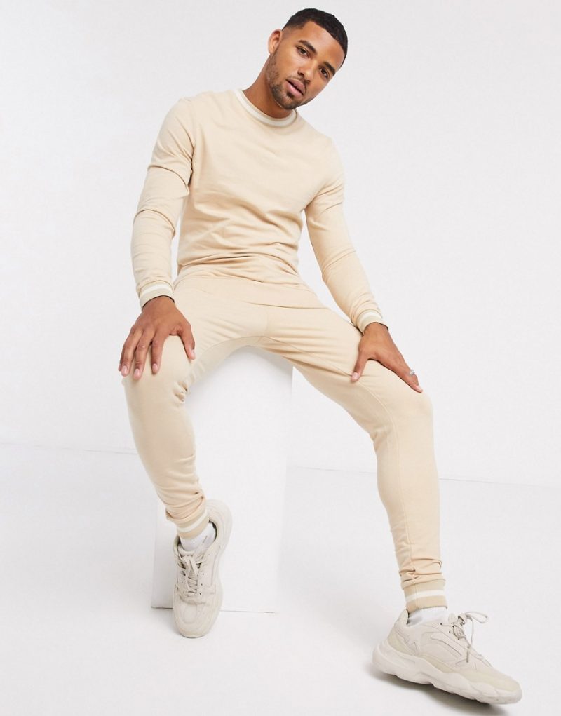 rib knit tracksuit