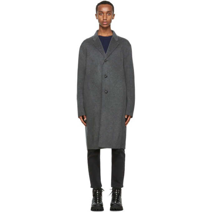 Acne Studios Grey Wool Coat | The Fashionisto