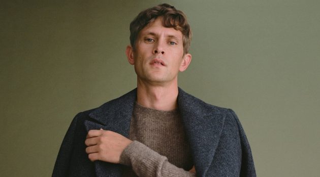 Mathias Lauridsen layers in fall-winter 2020 styles from Mango.