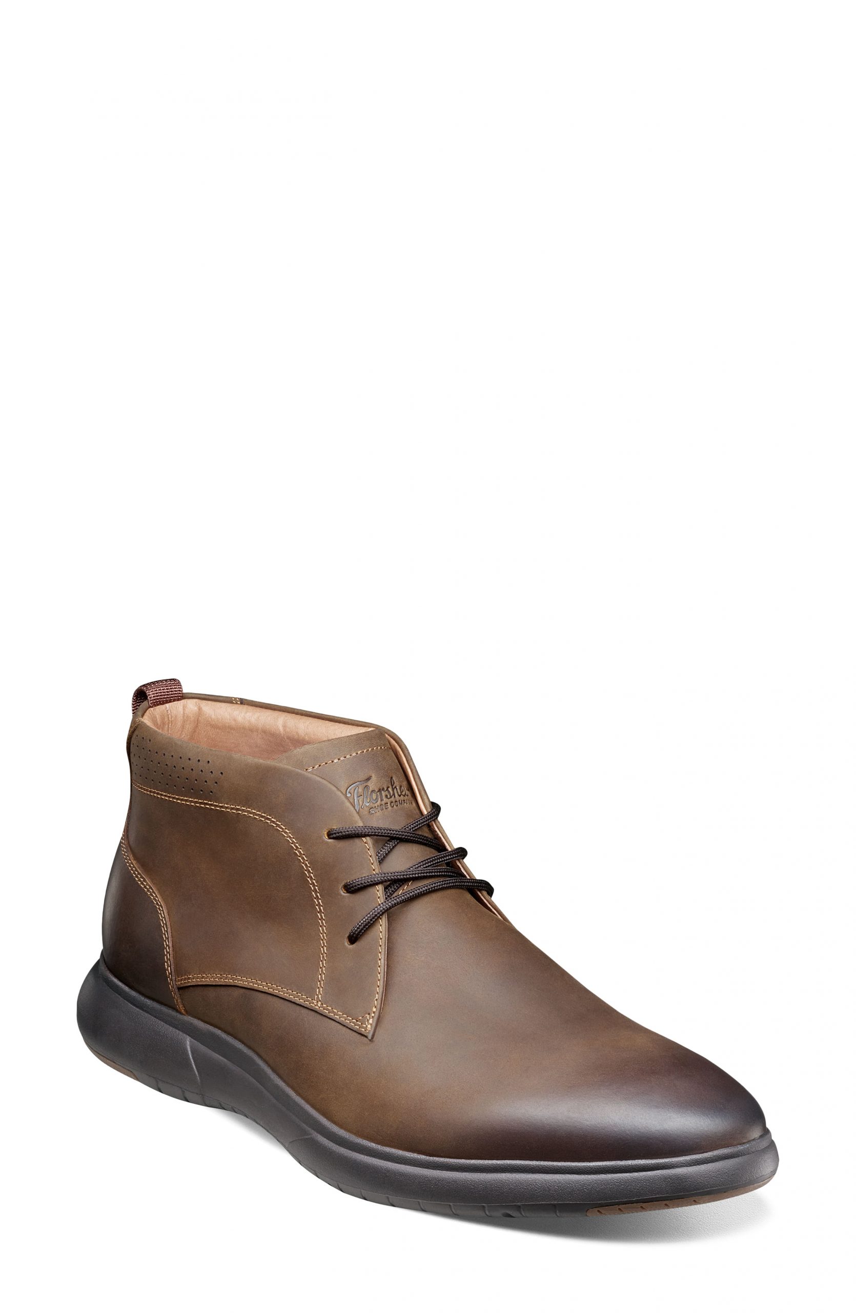 men chukka boot brown horae