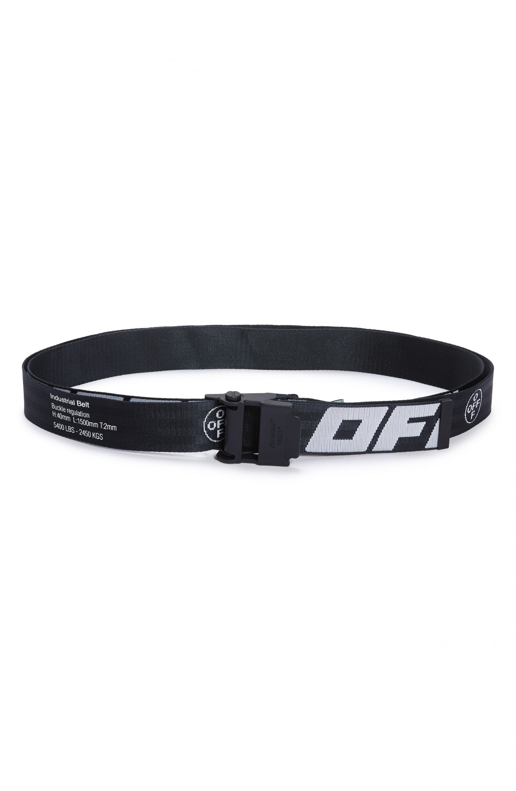 Men’s Off-White 2.0 Industrial Belt, Size One Size - Blue White | The Fashionisto