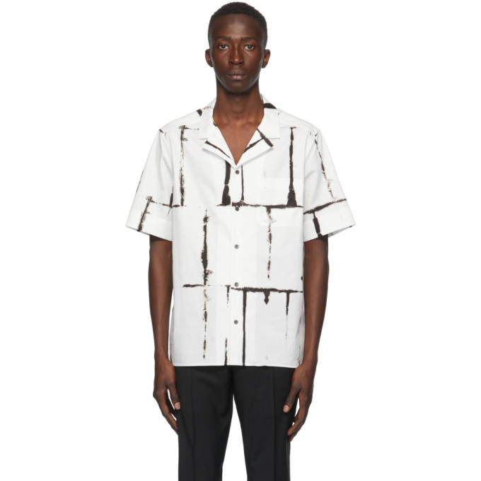 Valentino Black and White Square Drop Print Shirt | The Fashionisto
