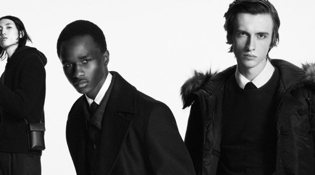 Meng Yu Qi, Malick Bodian, and Benno Bulang star in BOSS's fall-winter 2020 men's campaign.